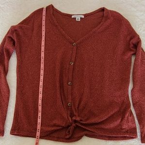 American Eagle Button-down Long Sleeve Top Small